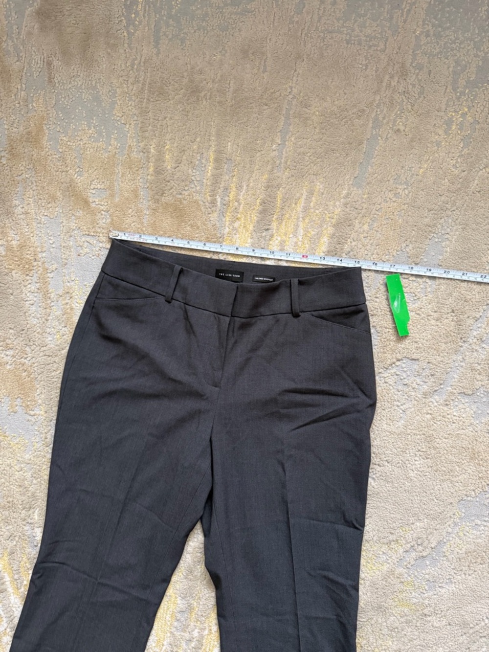 The Limited Charcoal Tailored Bootcut Pants